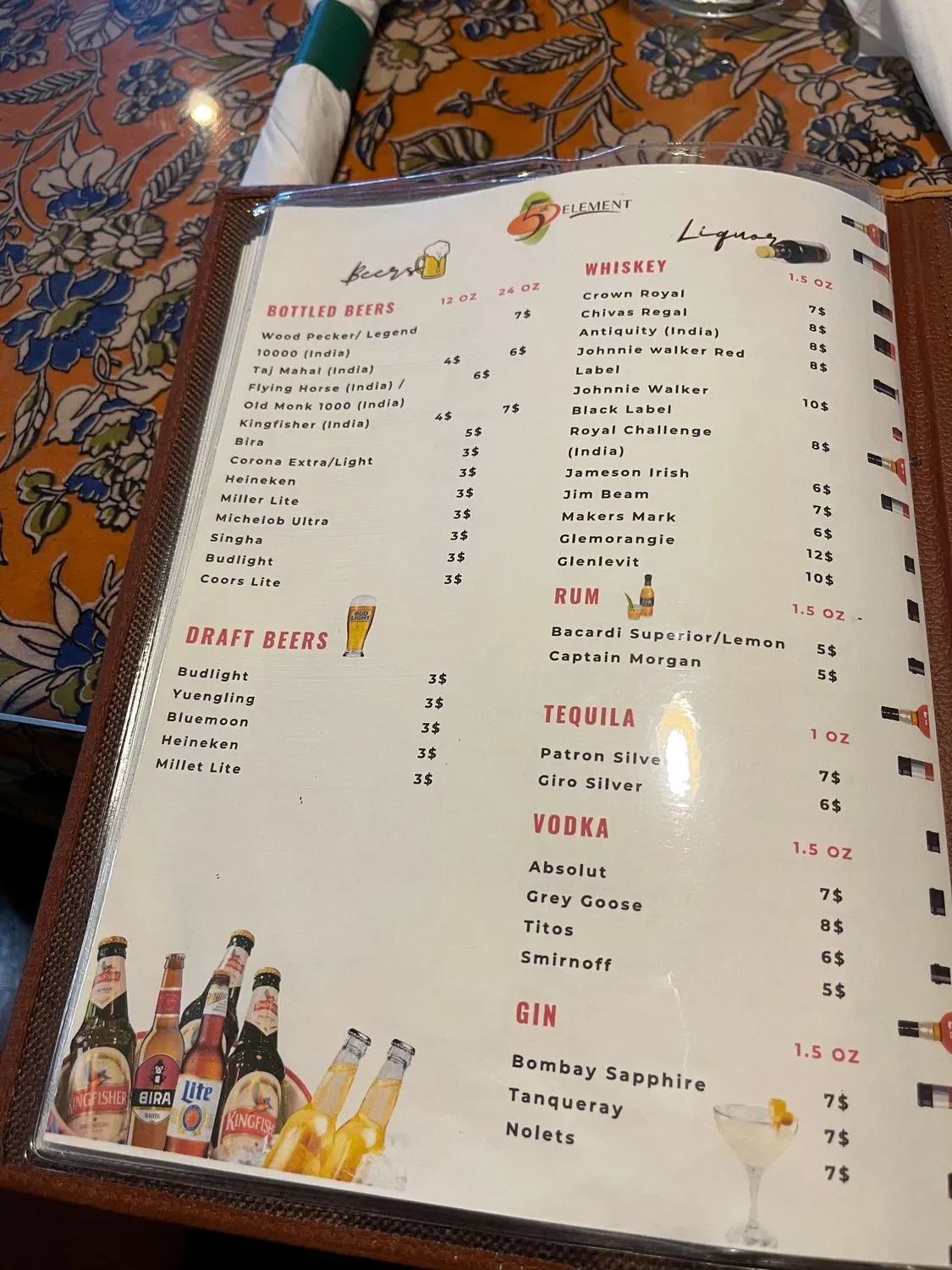 Menu 5