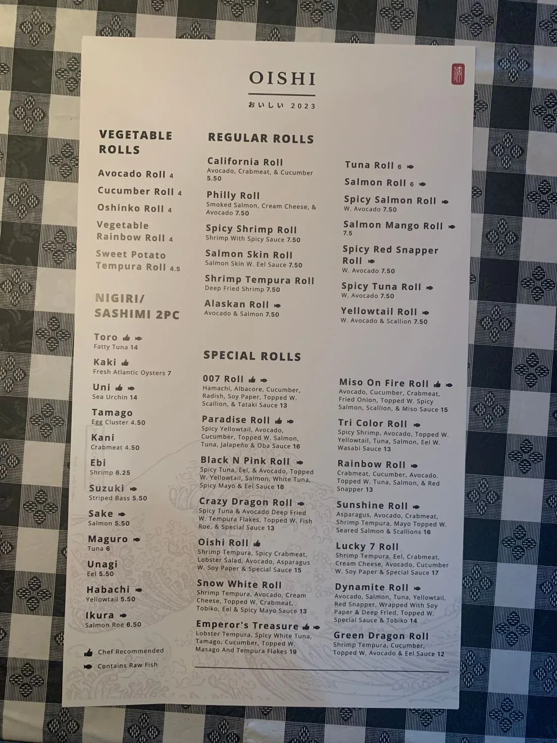 Menu 2