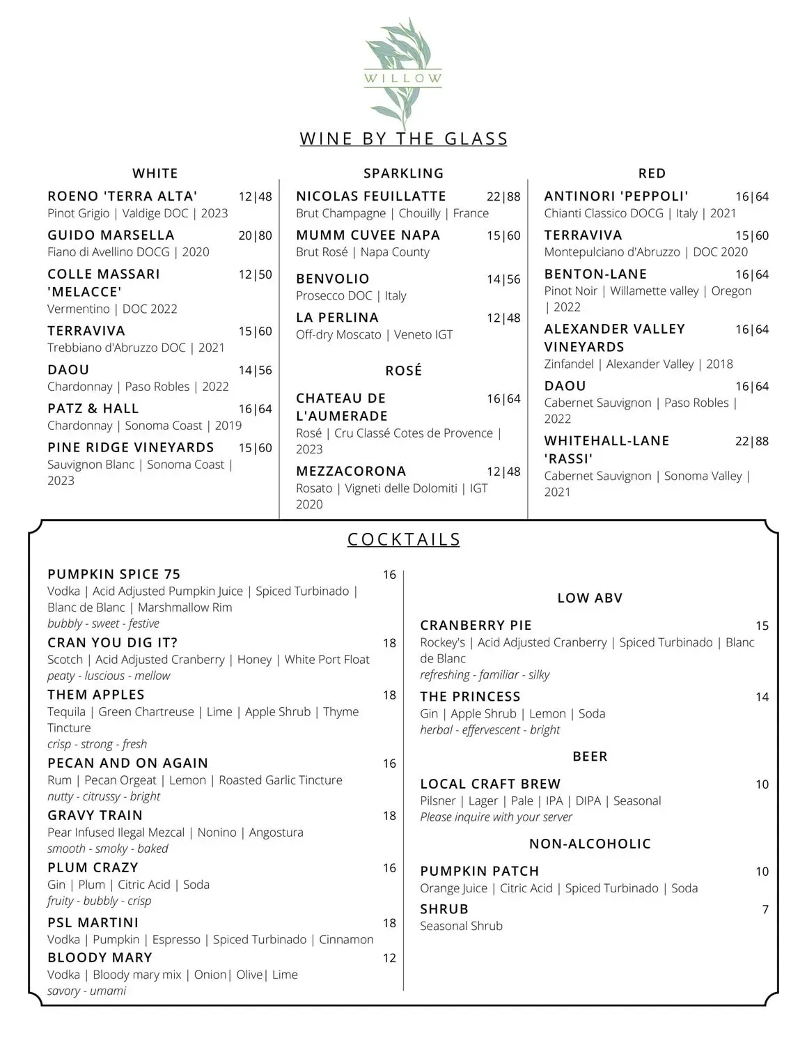 Menu 1