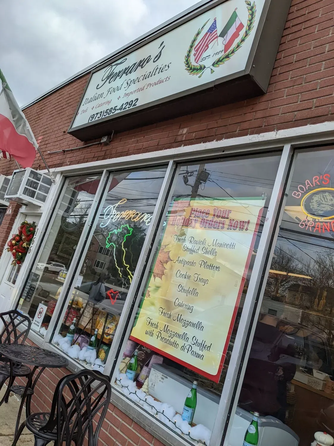 Ferraro's Italian Food Specialties Menu - Updated November 2025