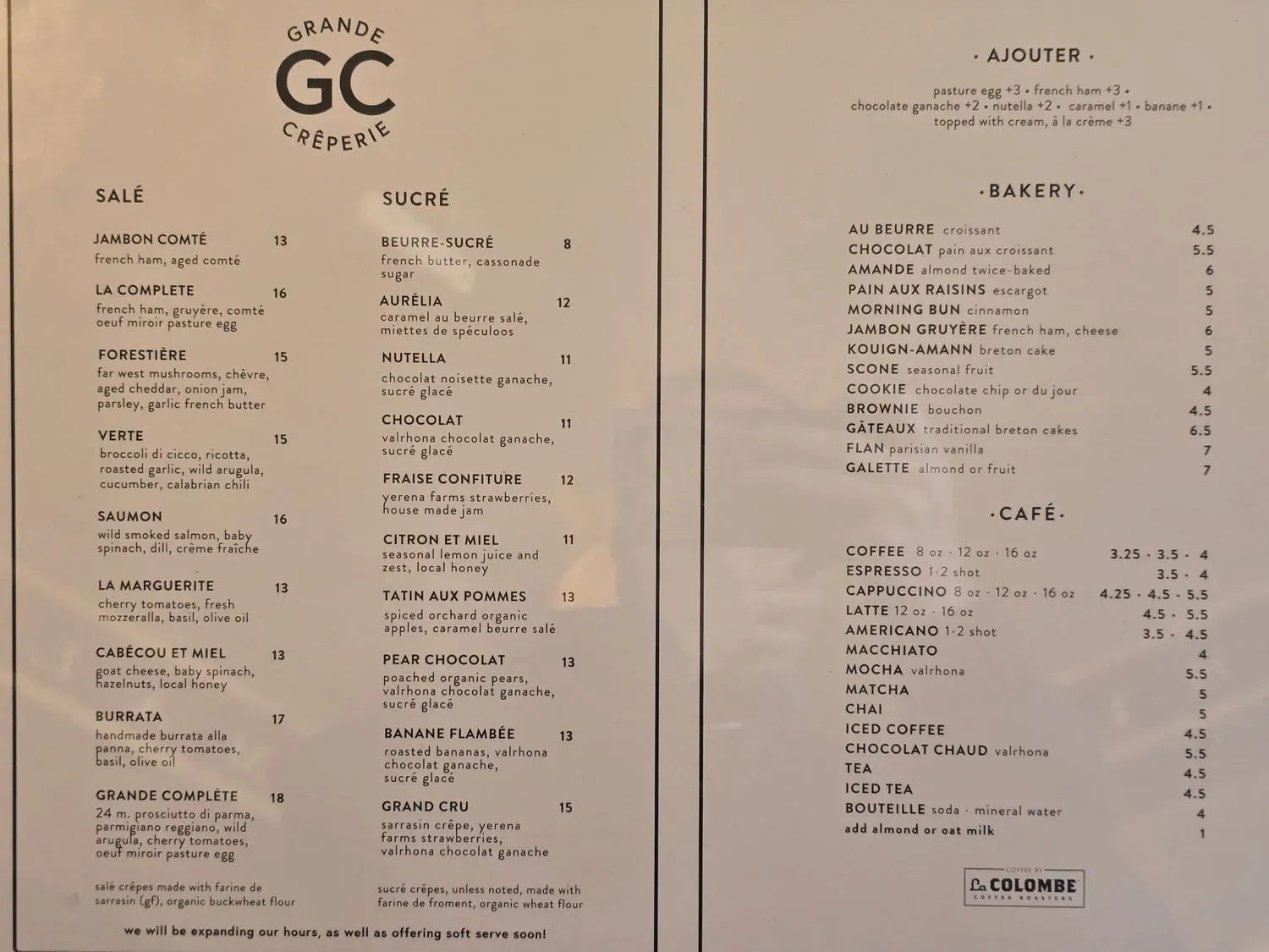 Menu 1