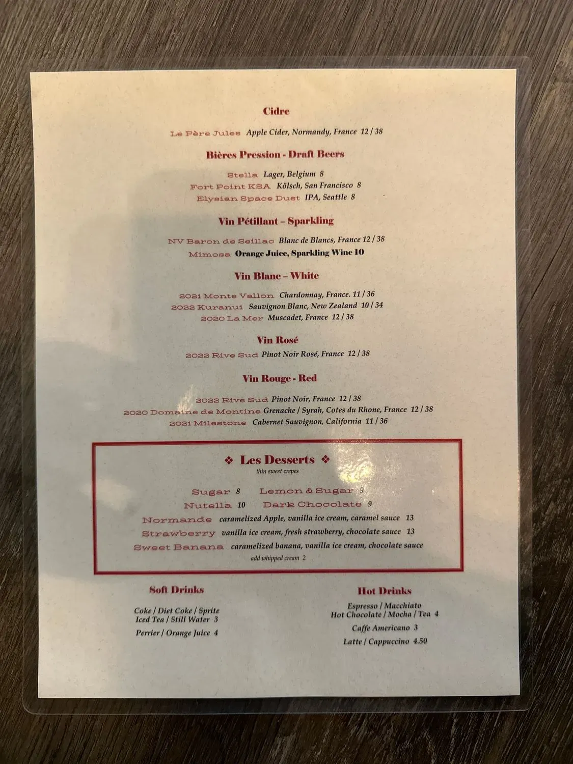 Menu 2