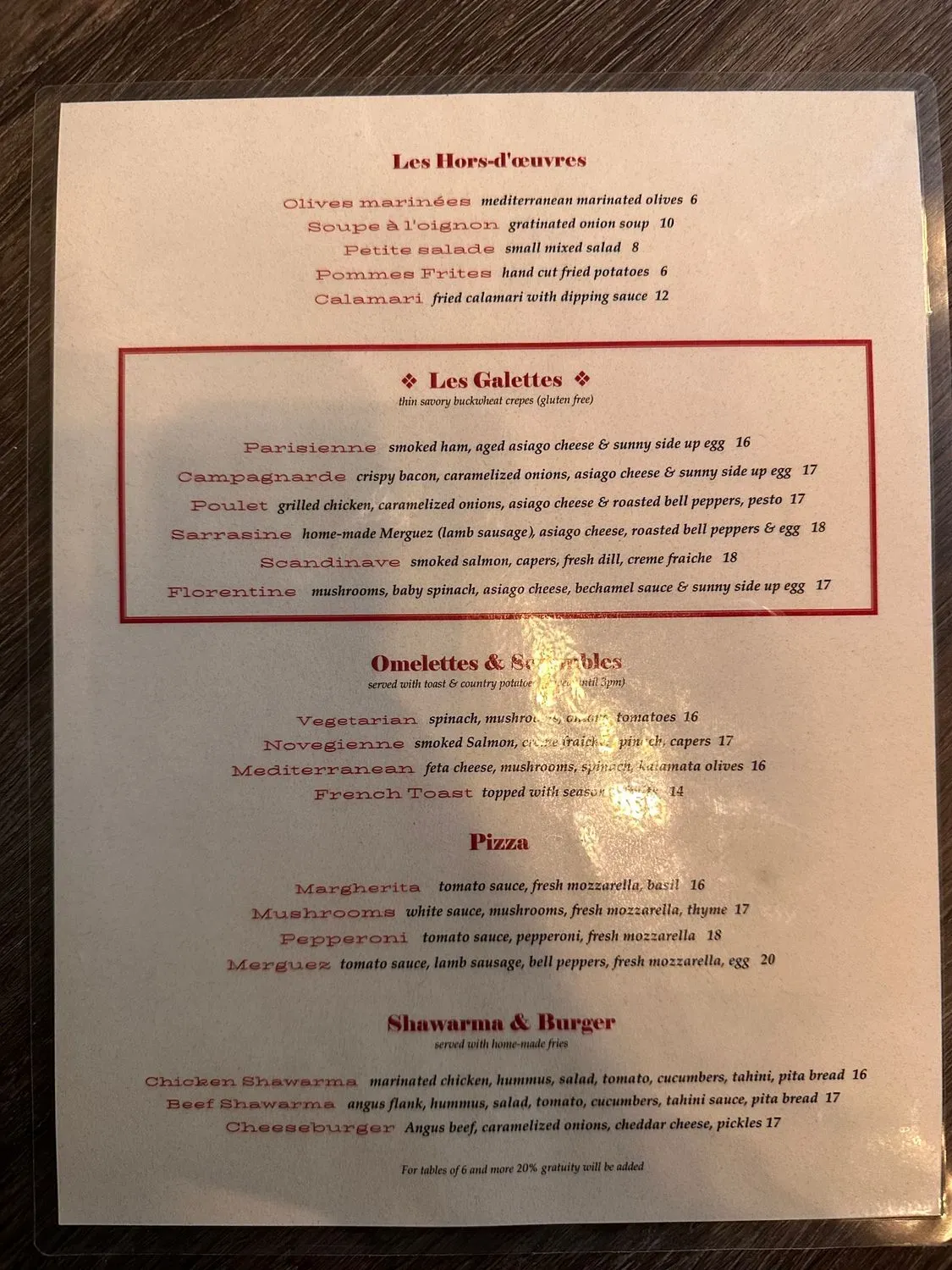 Menu 1