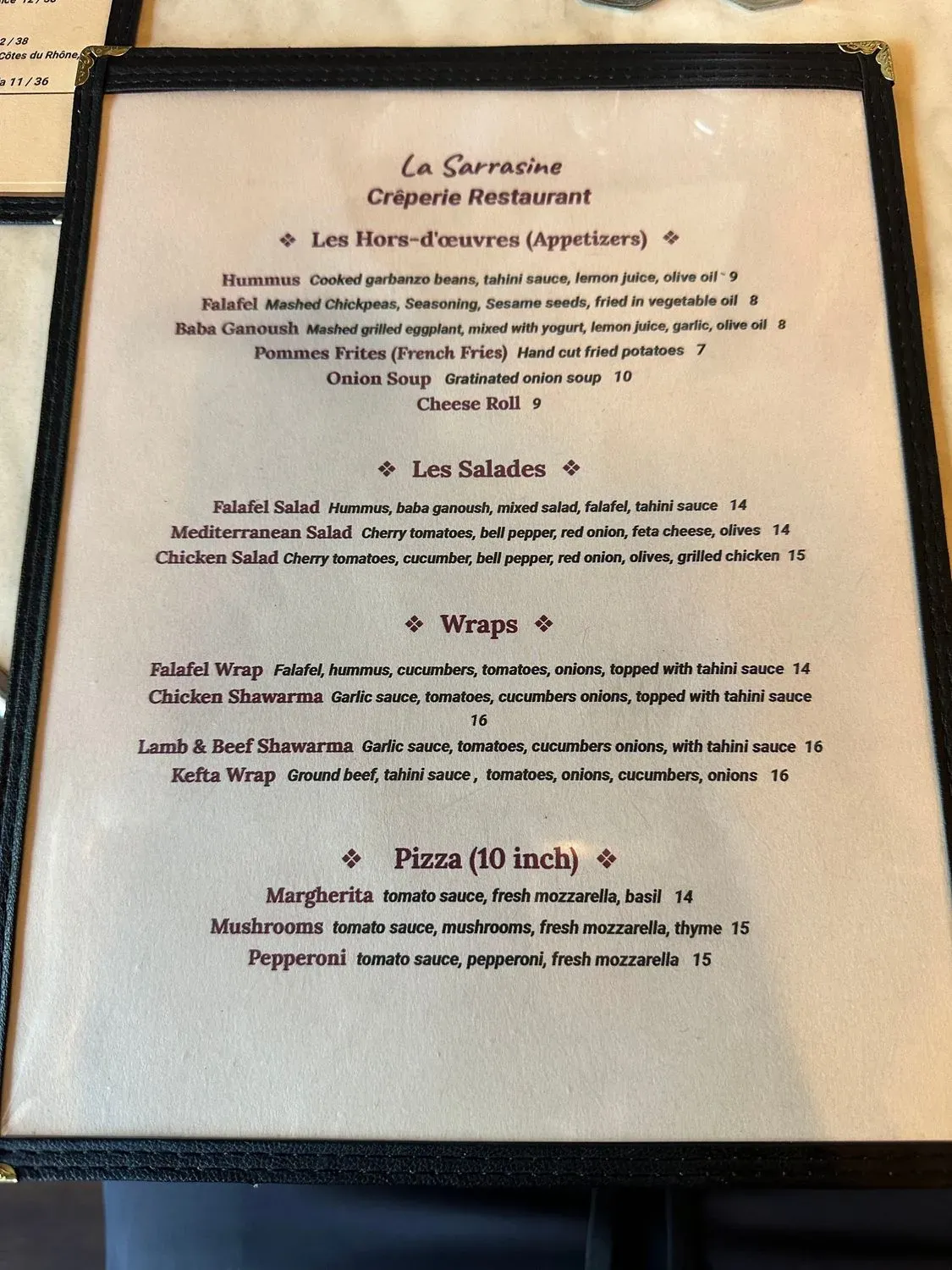 Menu 6