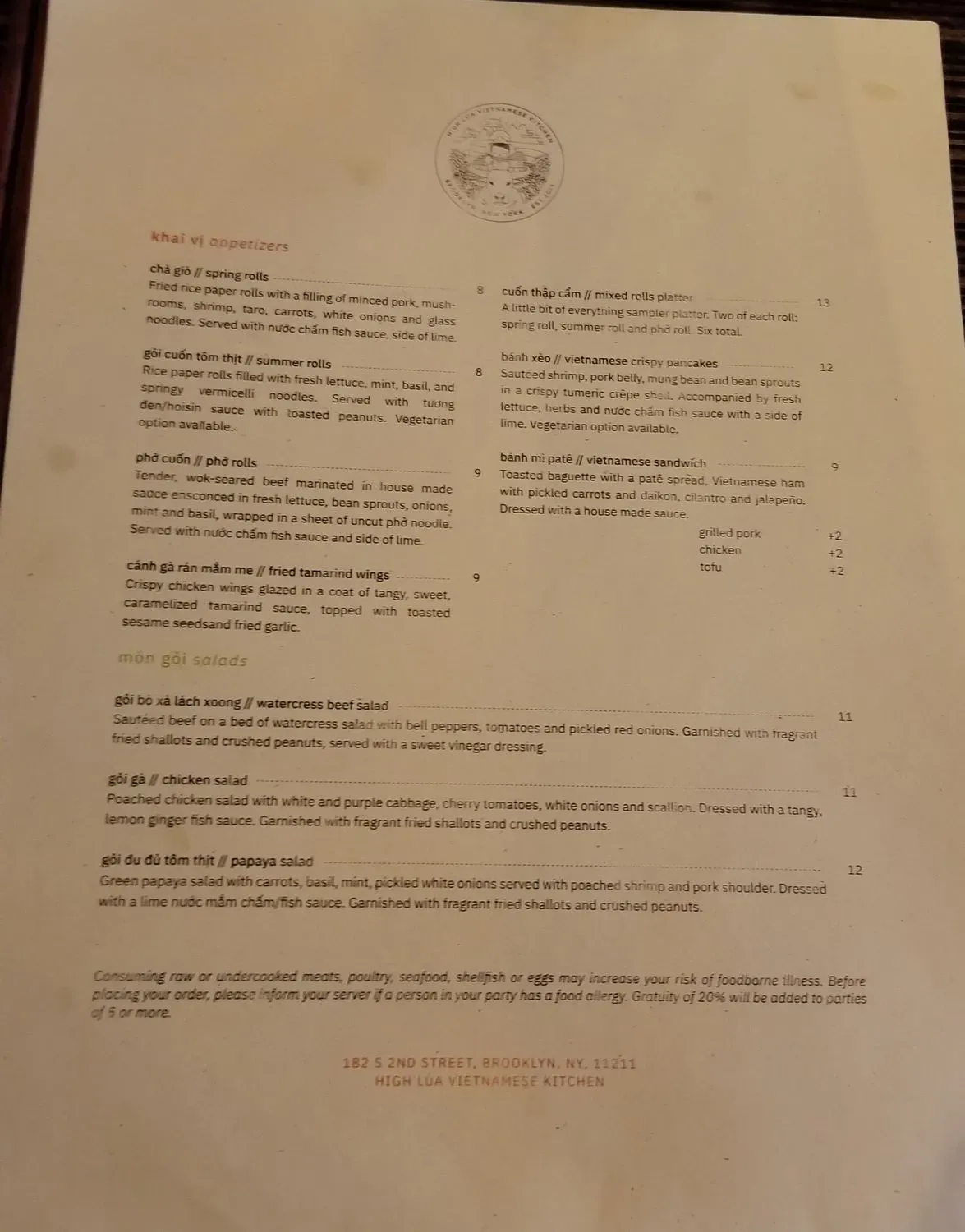 Menu 6