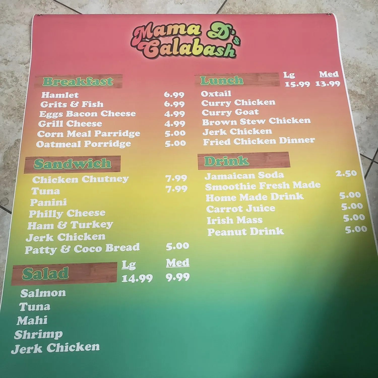 Menu 2