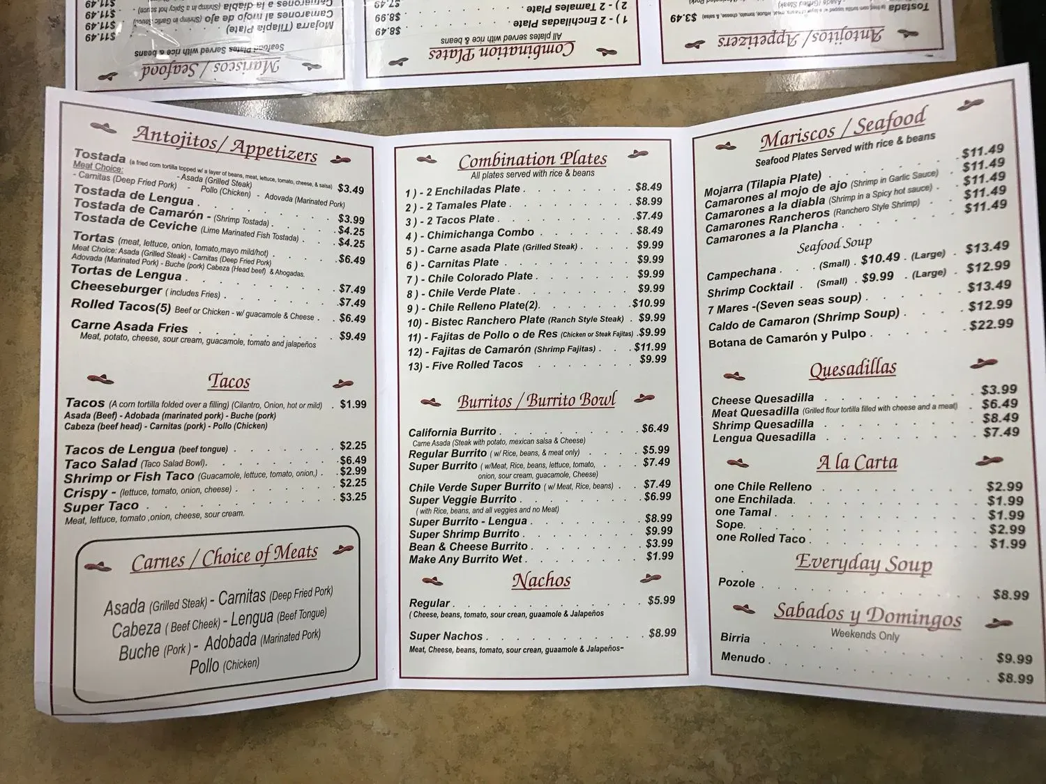 Menu 2