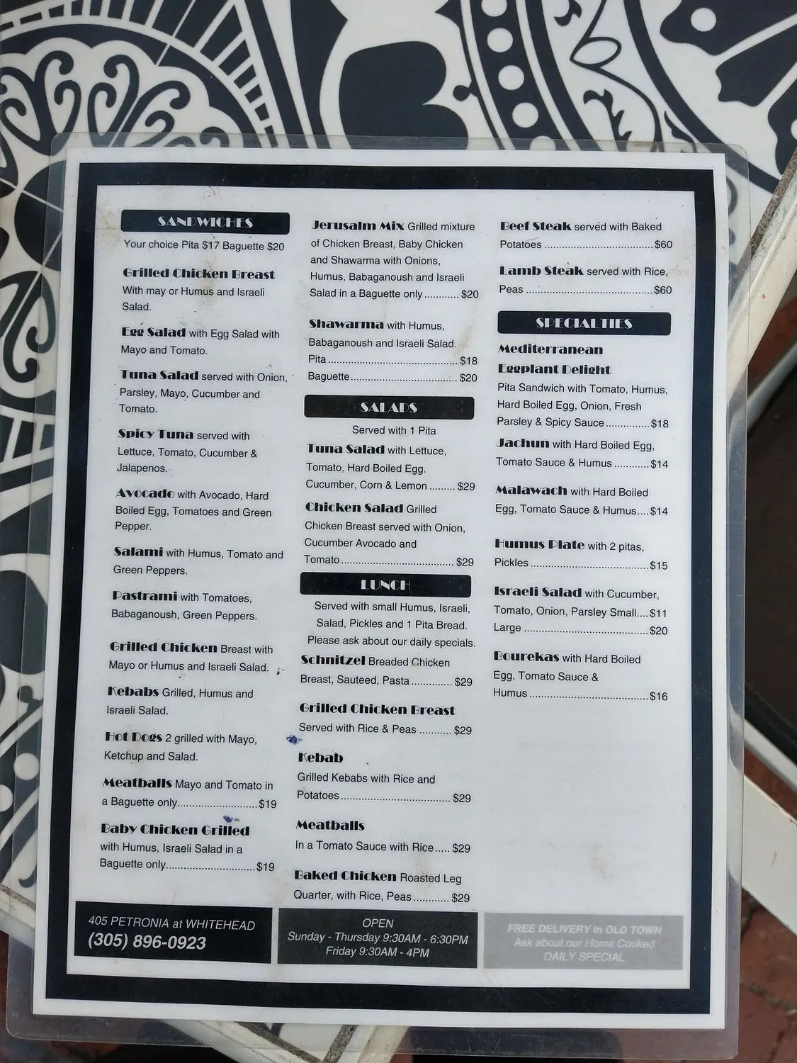 Menu 6