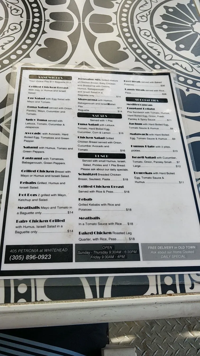 Menu 4