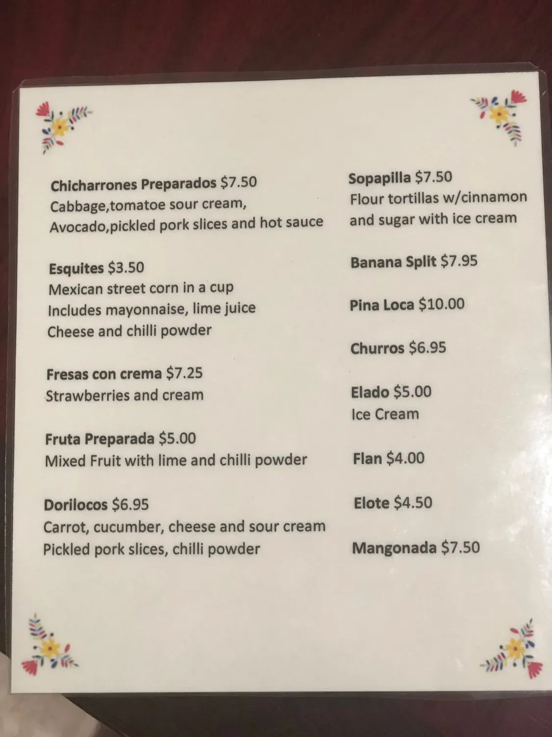 Menu 3