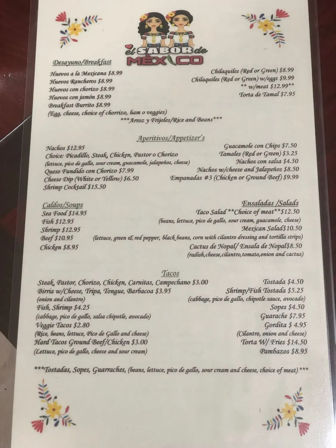 Menu 1