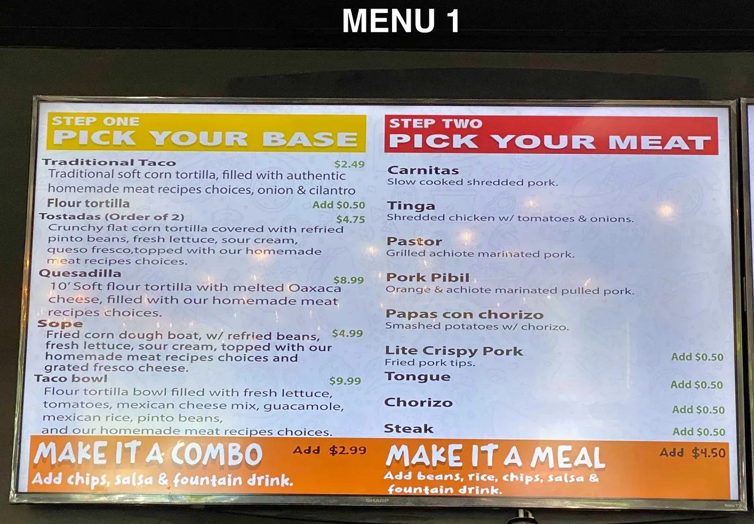 Menu 6