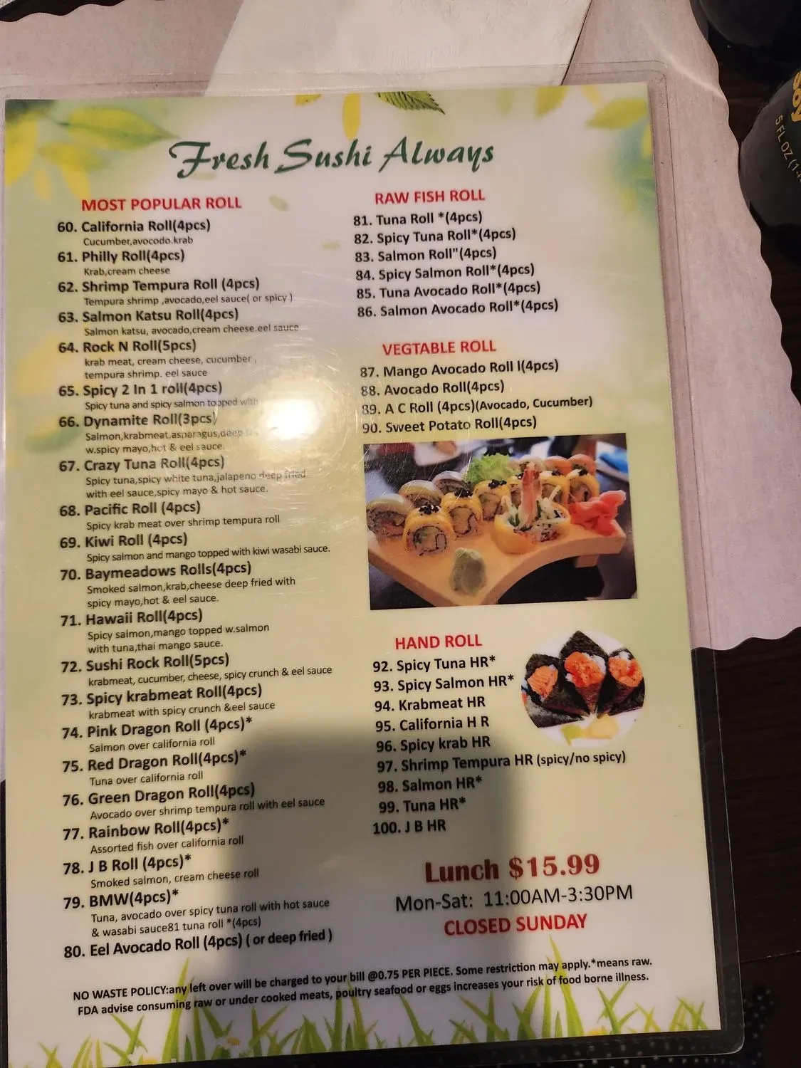 Menu 4