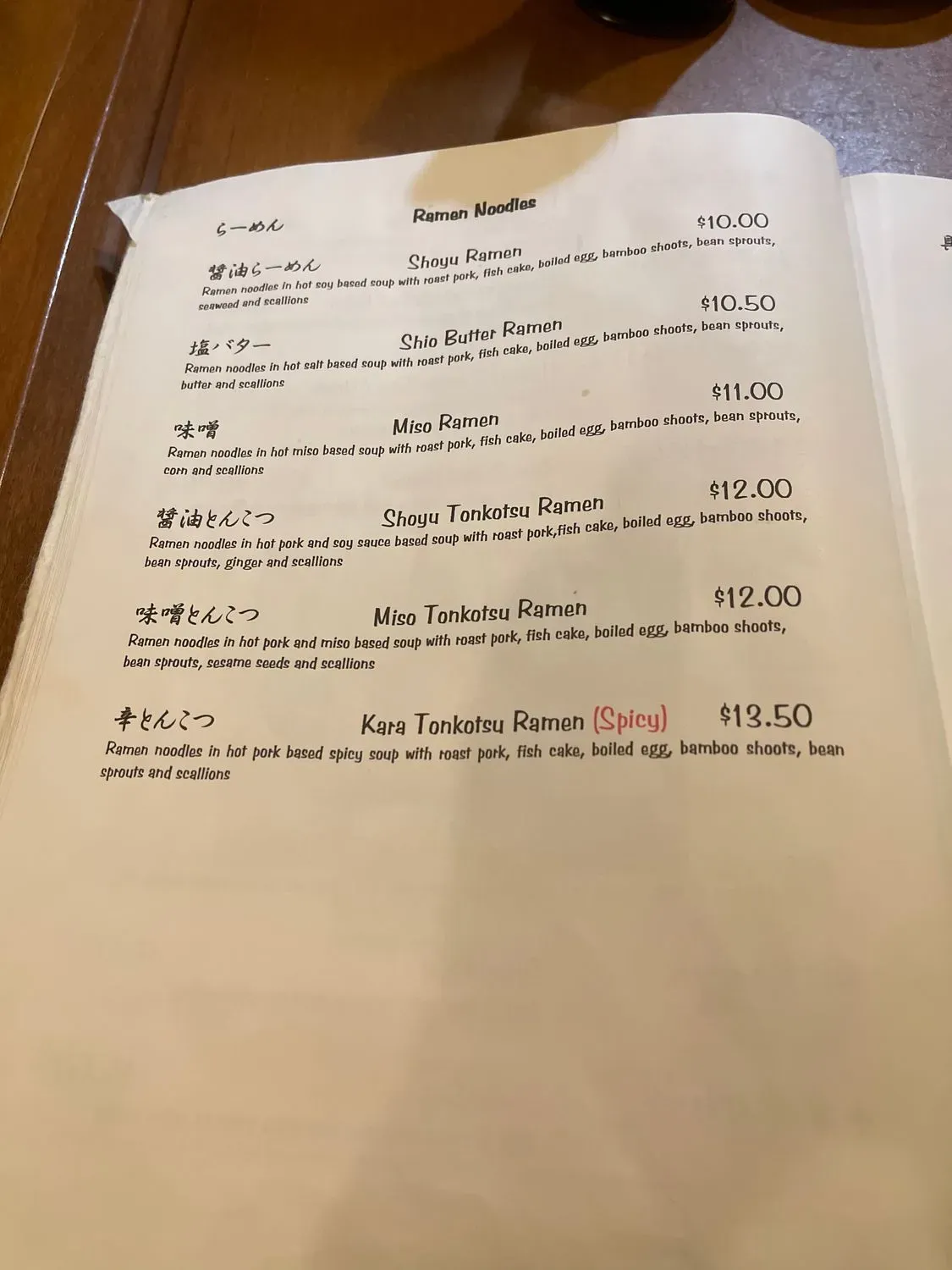 Menu 4