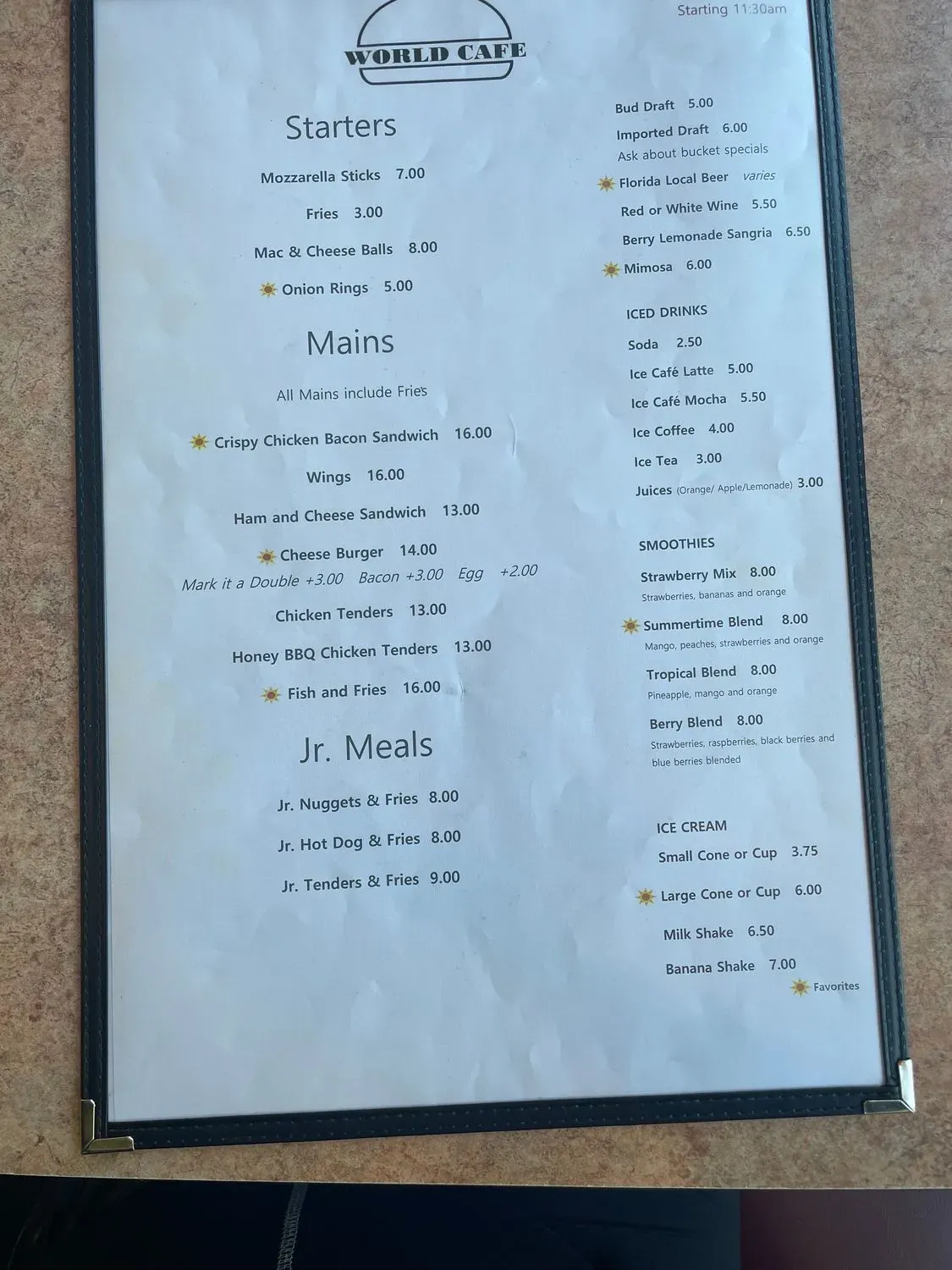 Menu 5