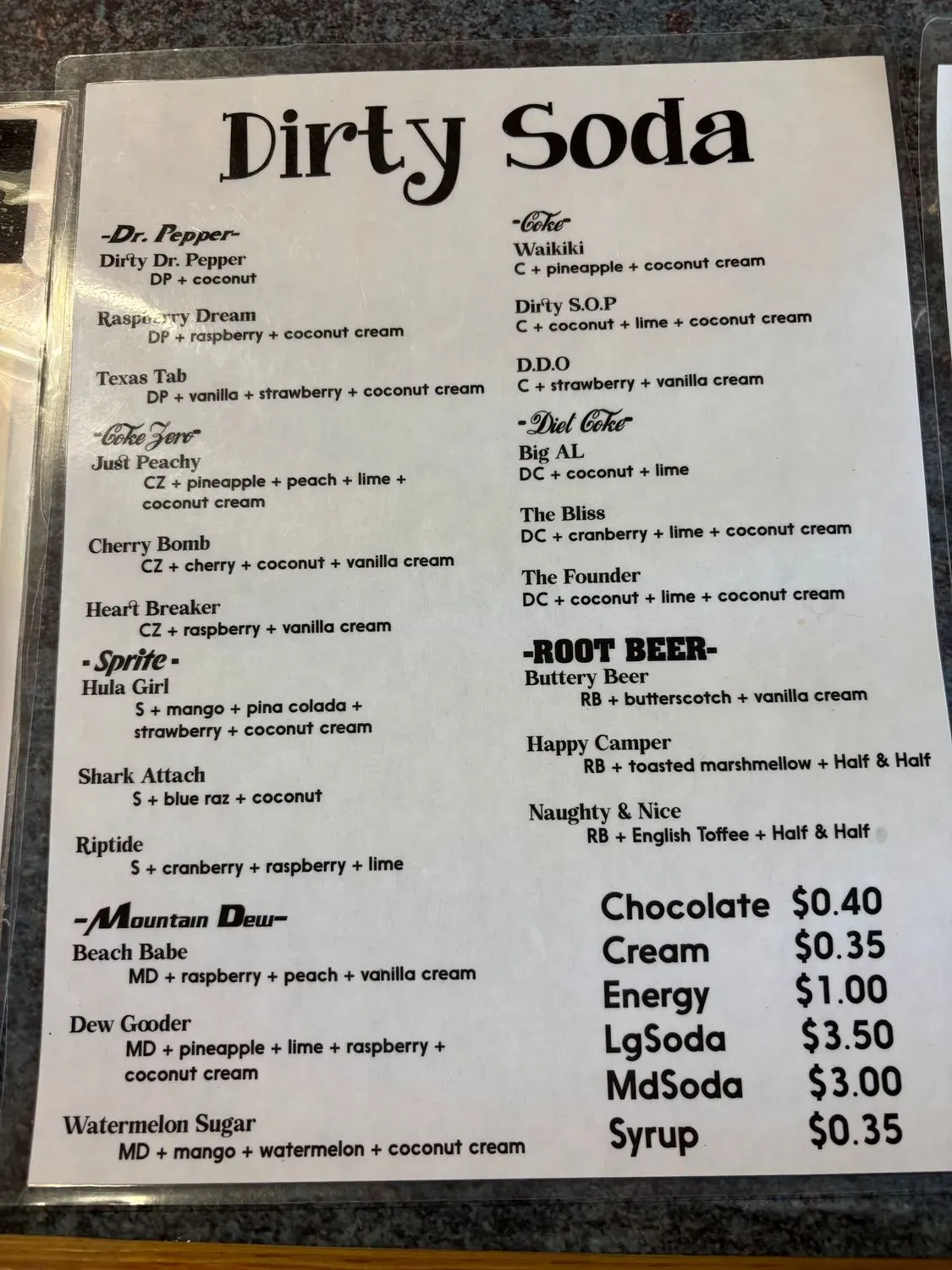 Menu 5