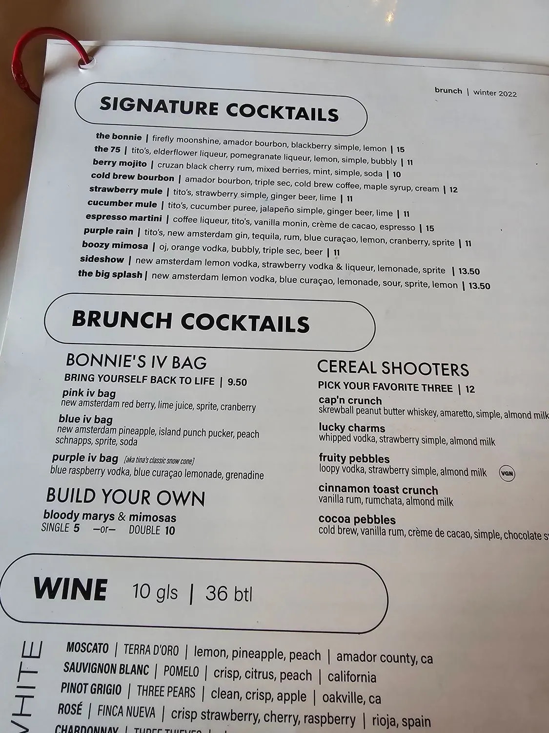 Menu 5