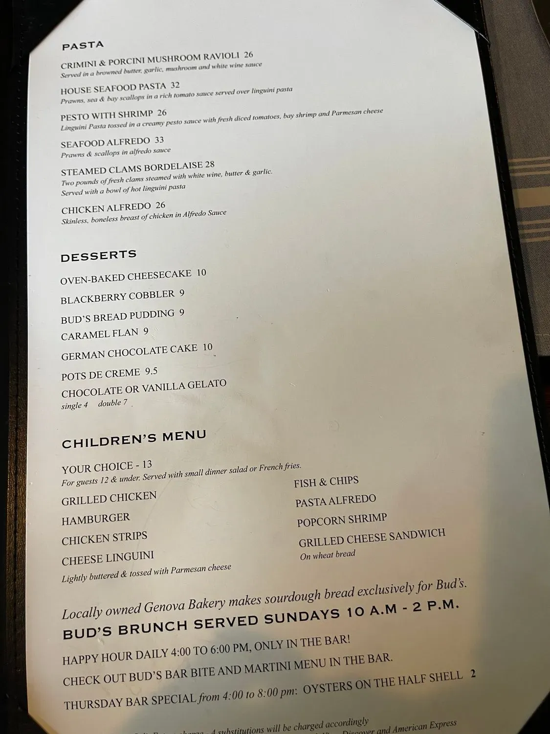 Menu 5