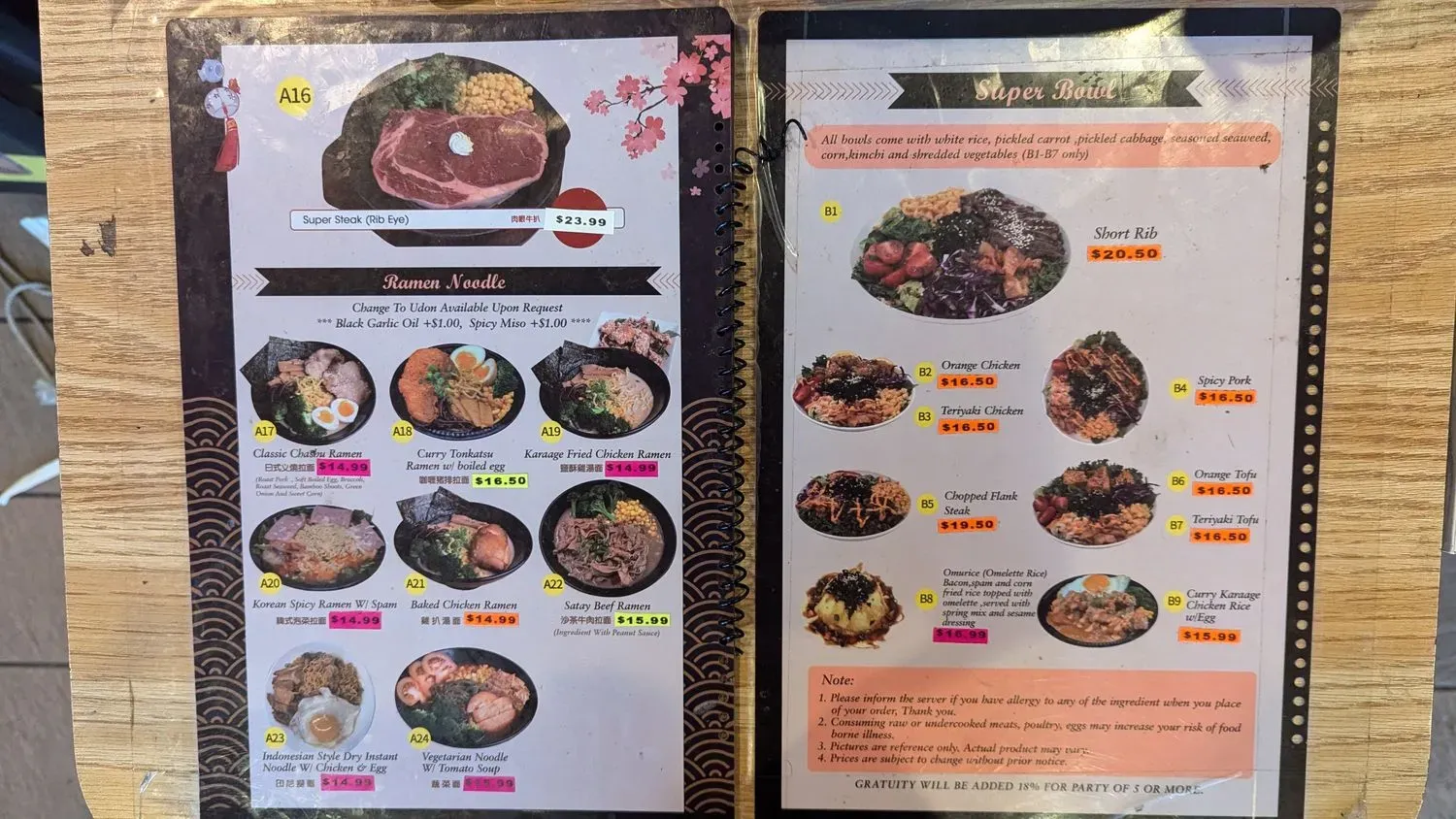 Menu 4