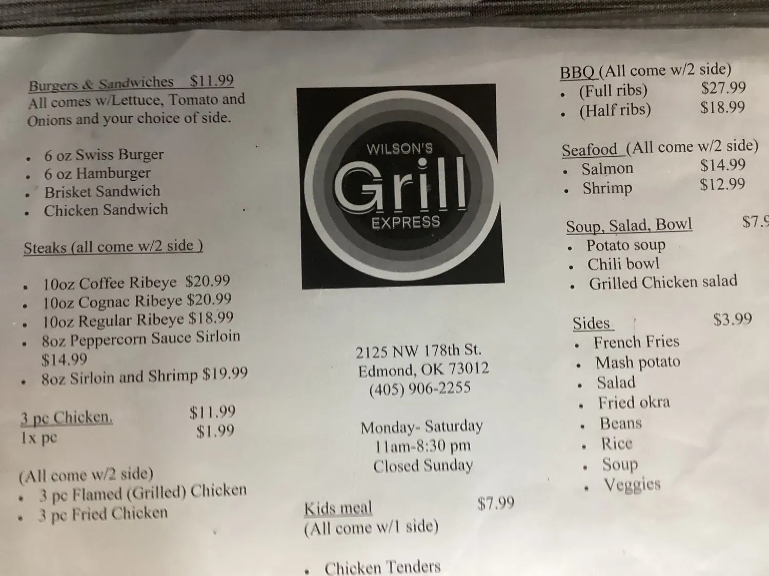 Menu 5