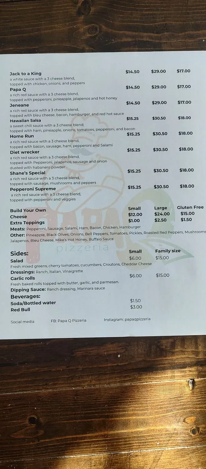 Menu 5