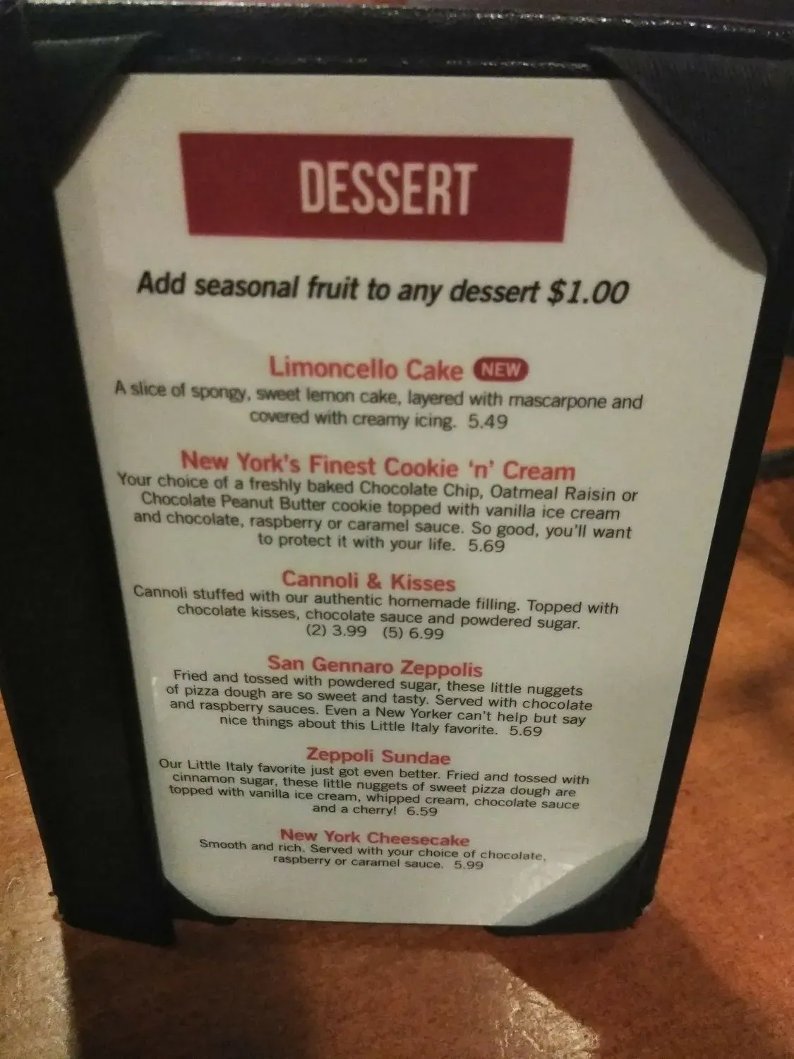 Menu 5