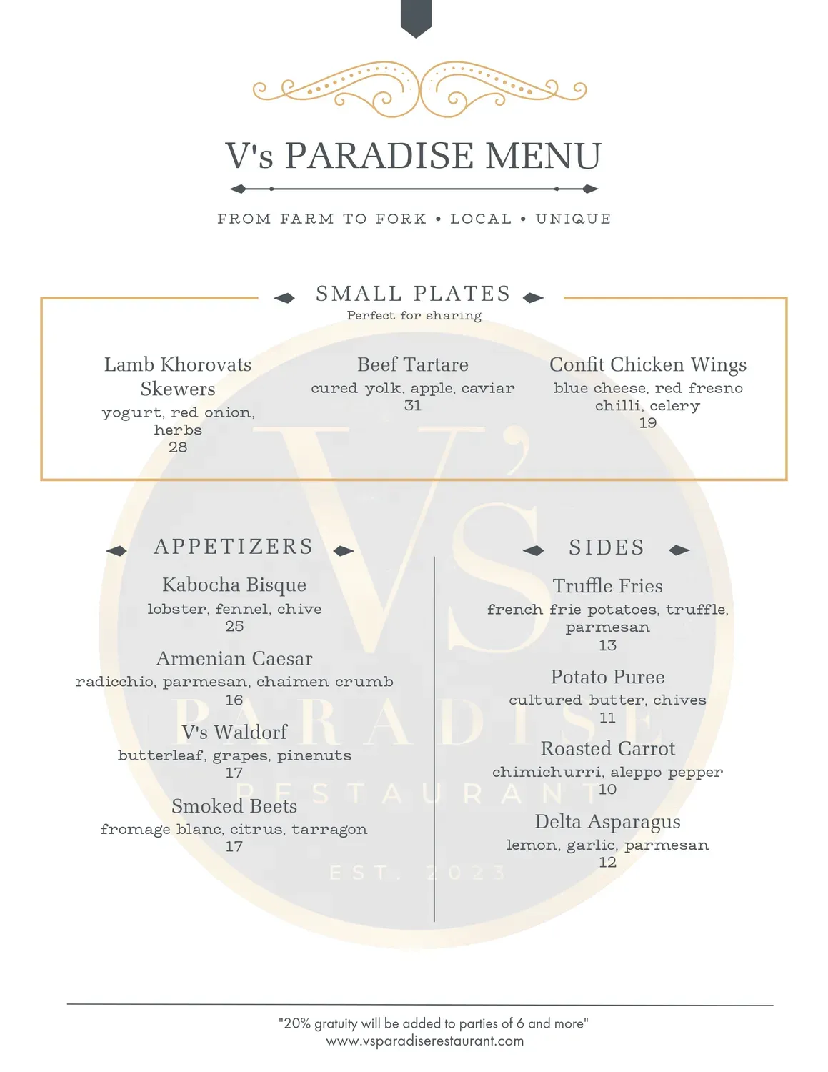 Menu 2