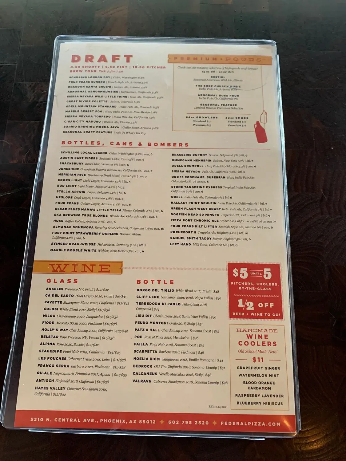 Menu 6