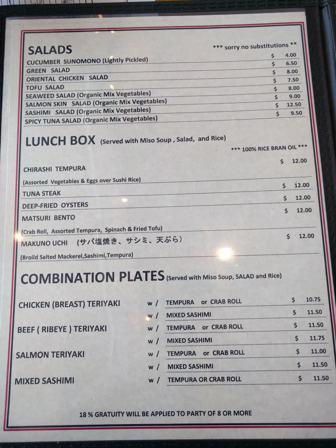 Menu 6