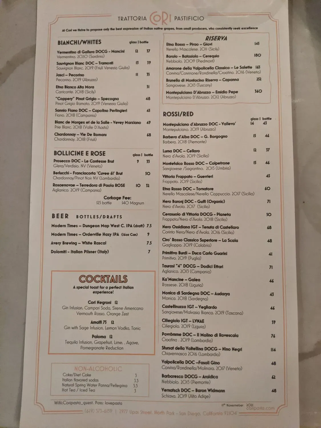 Menu 5