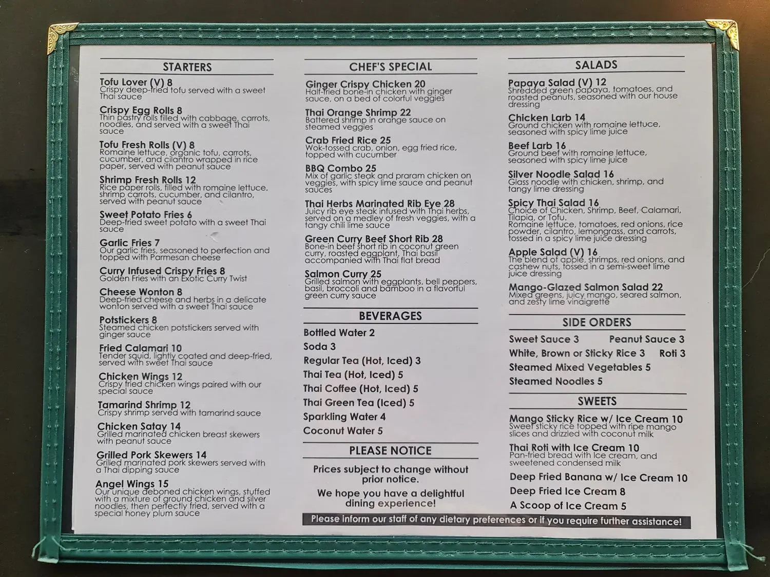 Menu 1