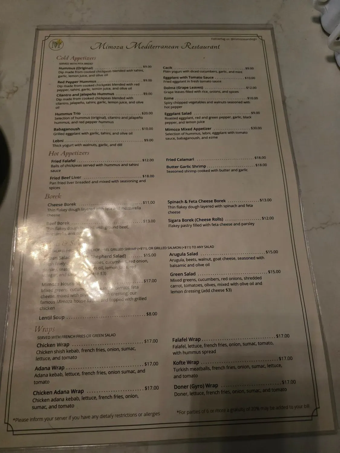 Menu 3