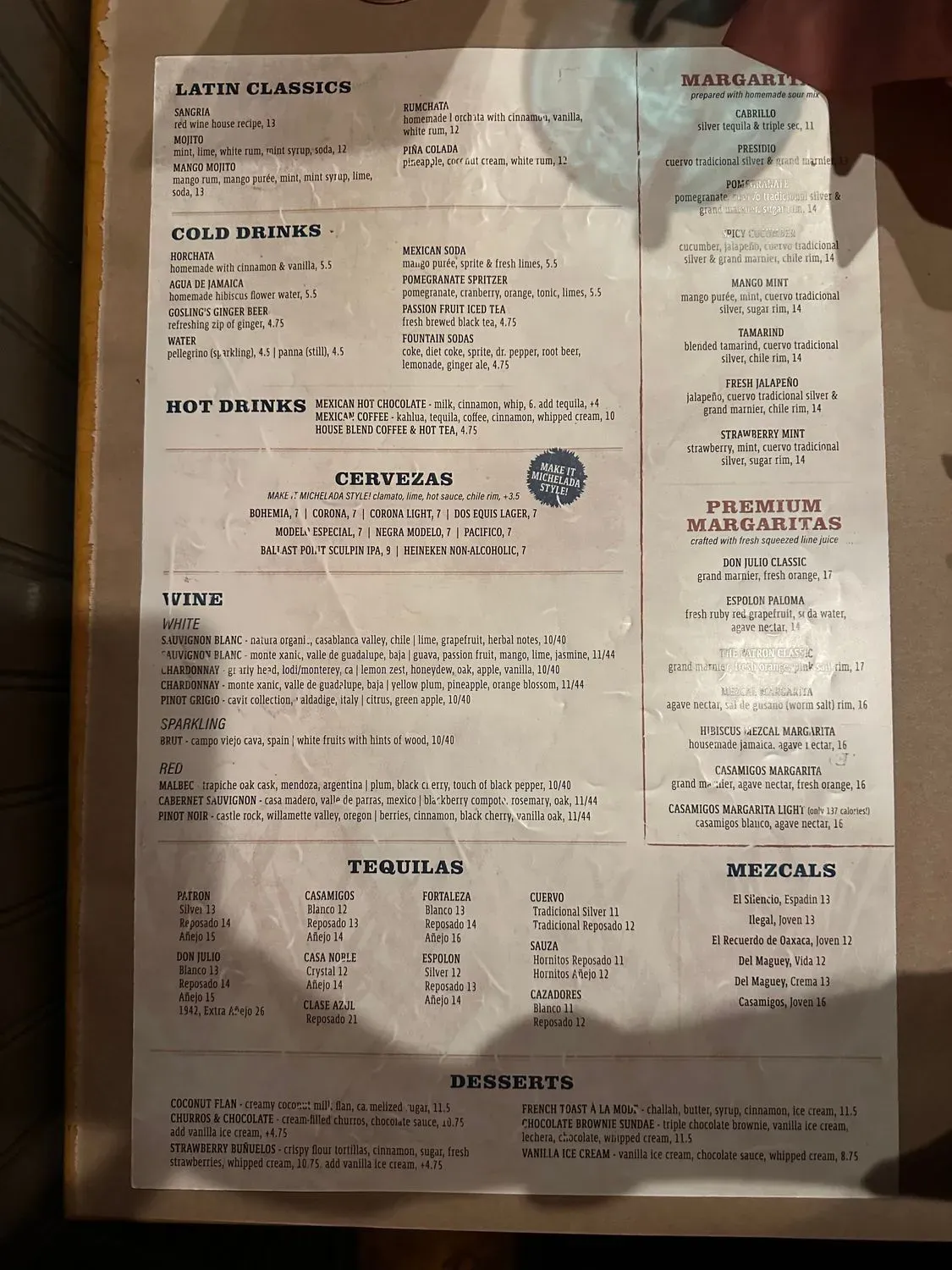 Menu 1