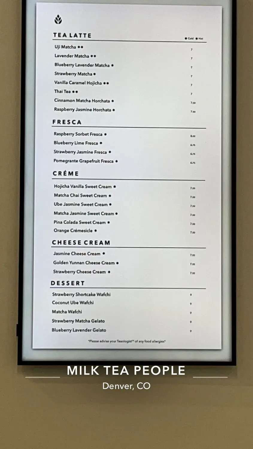 Menu 1