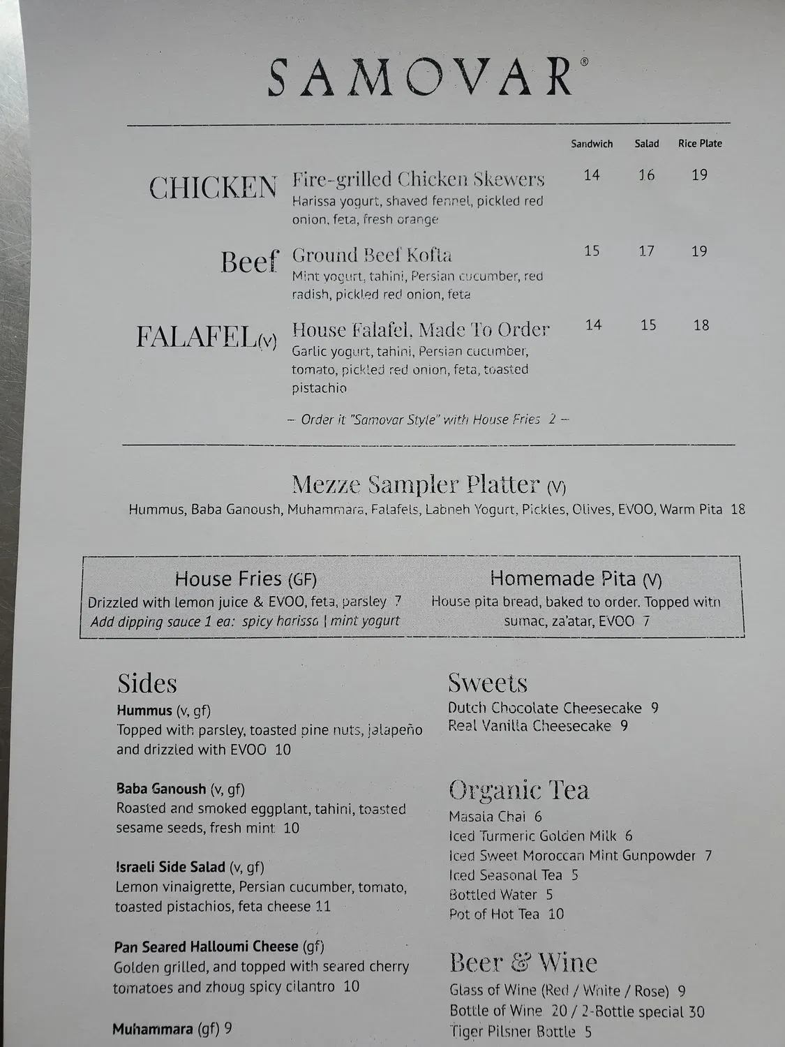 Menu 2