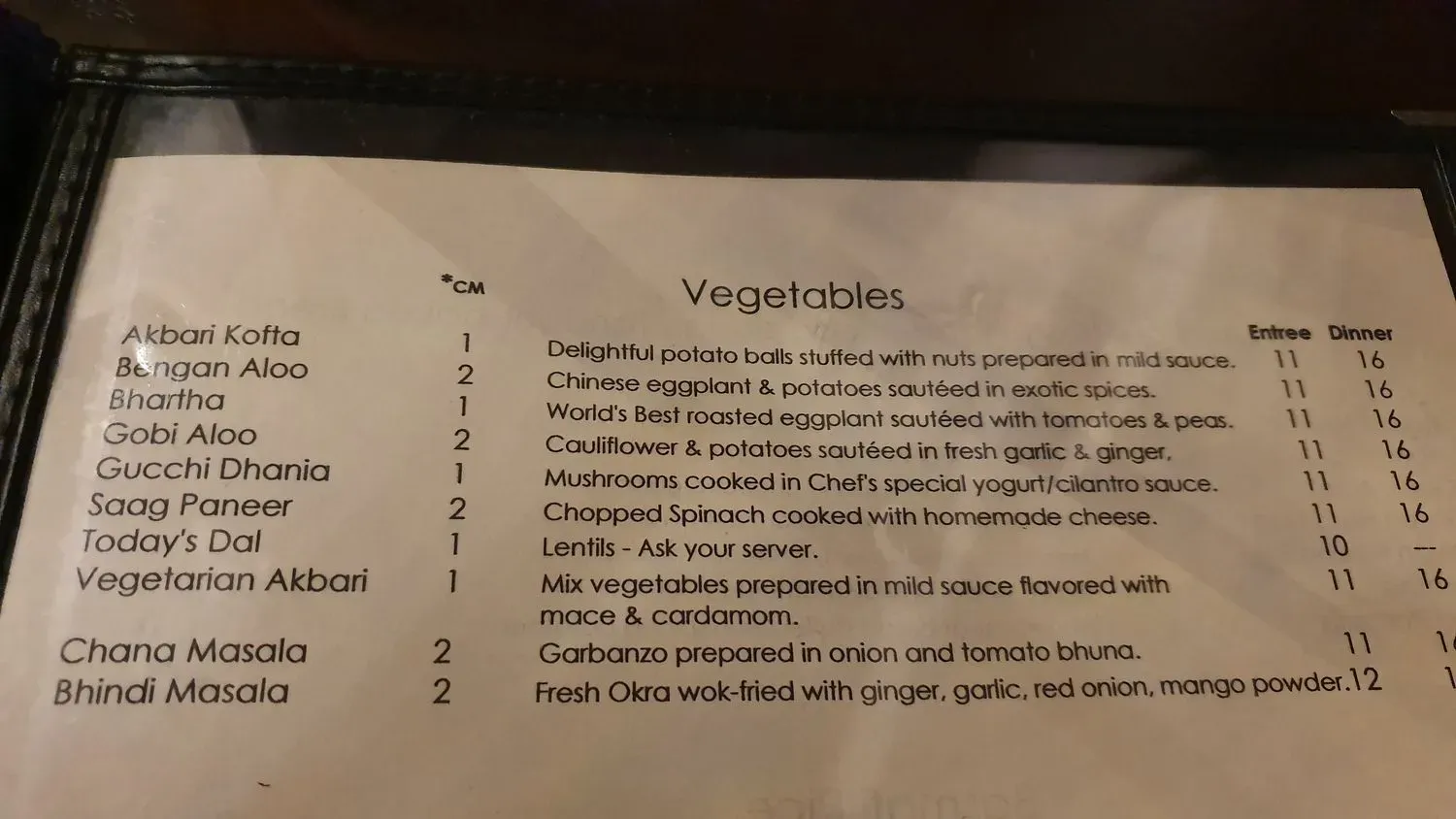 Menu 5