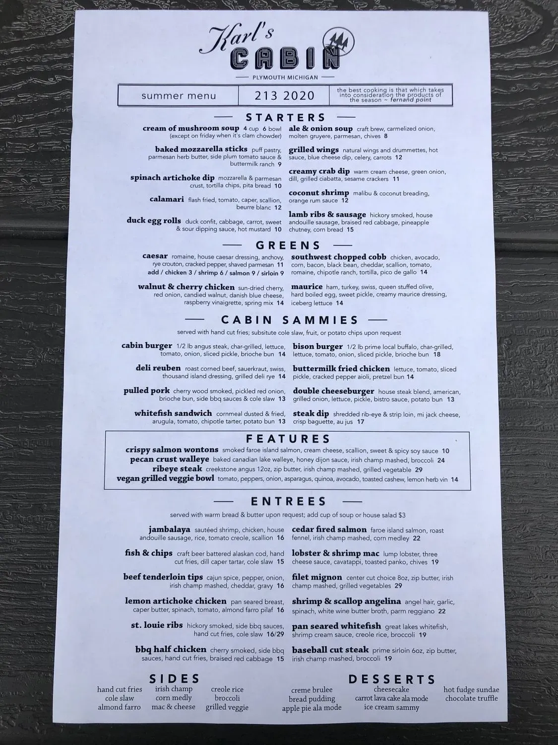 Menu 1