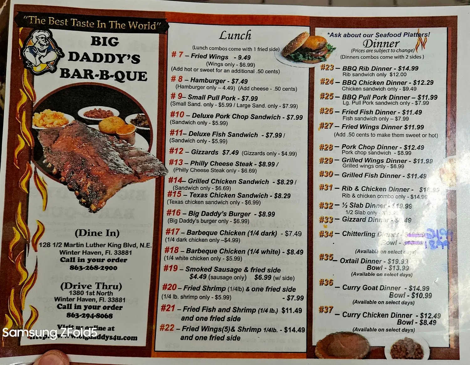 Menu 3