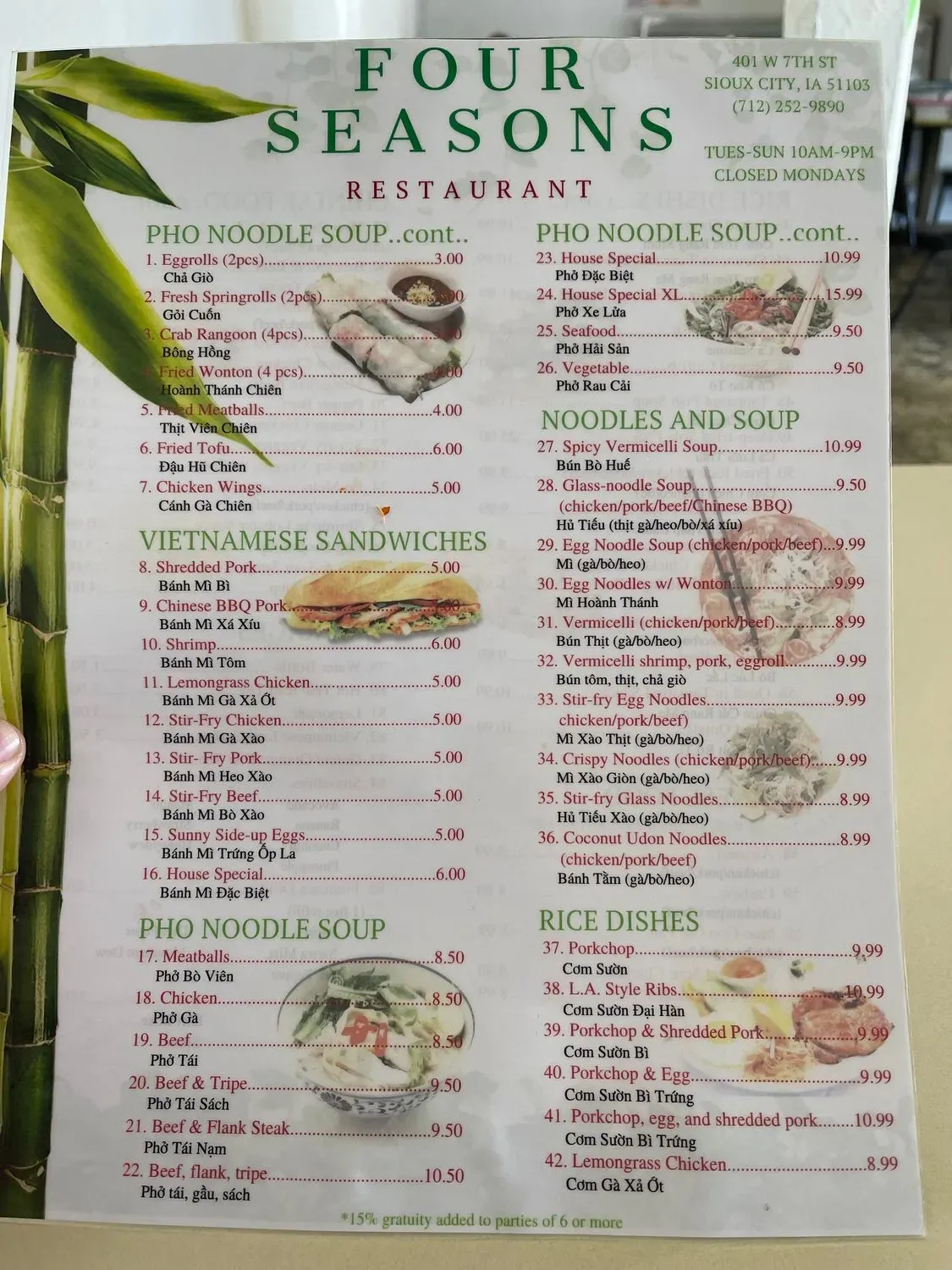 Menu 2