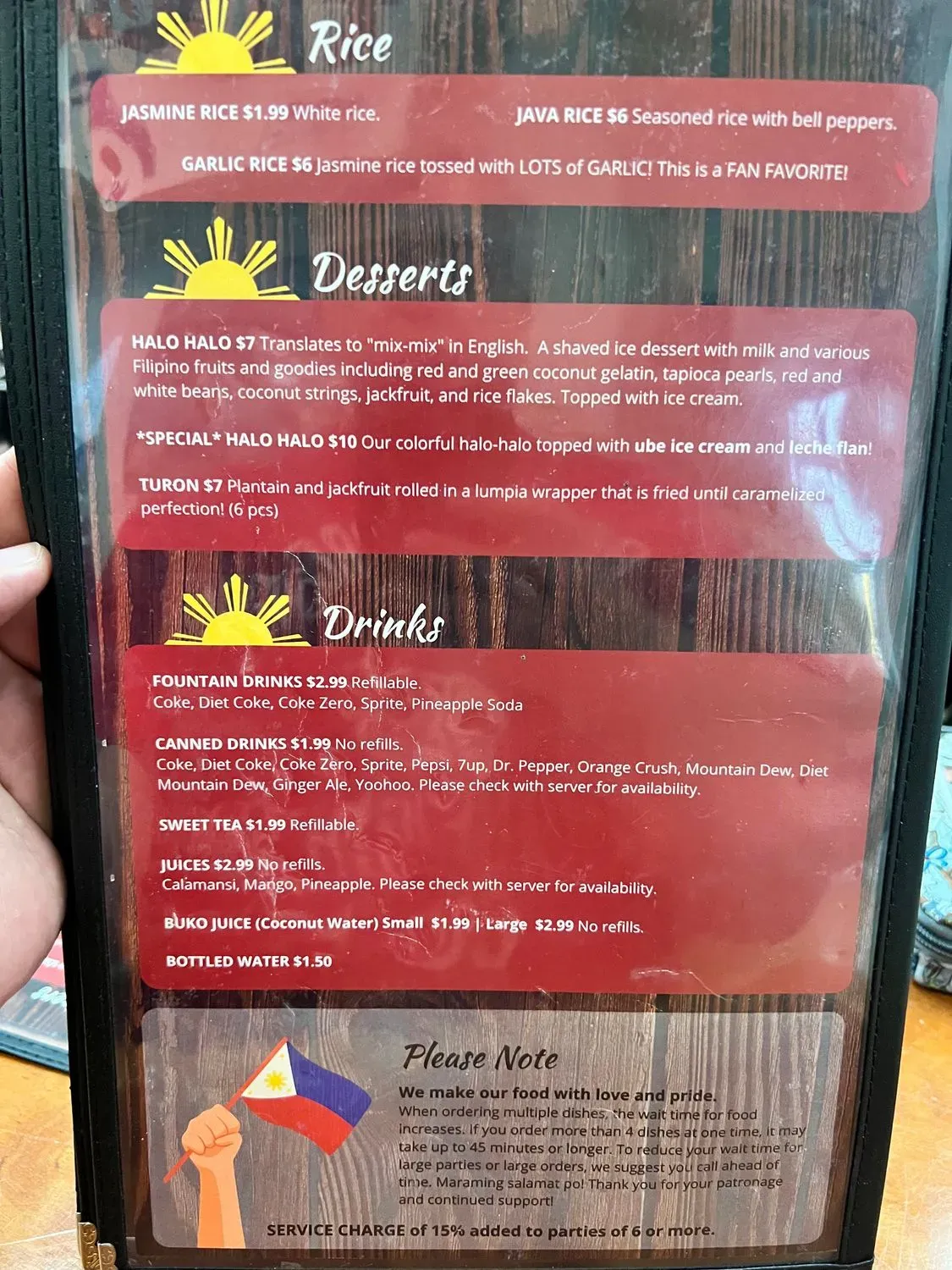 Menu 5