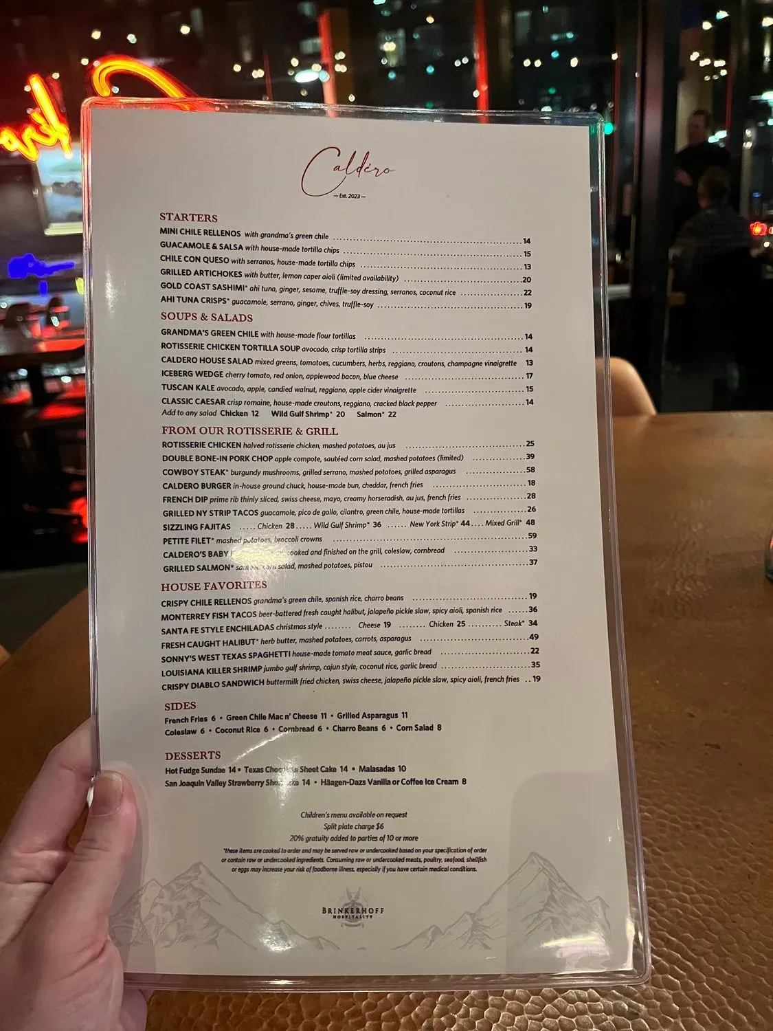 Menu 5