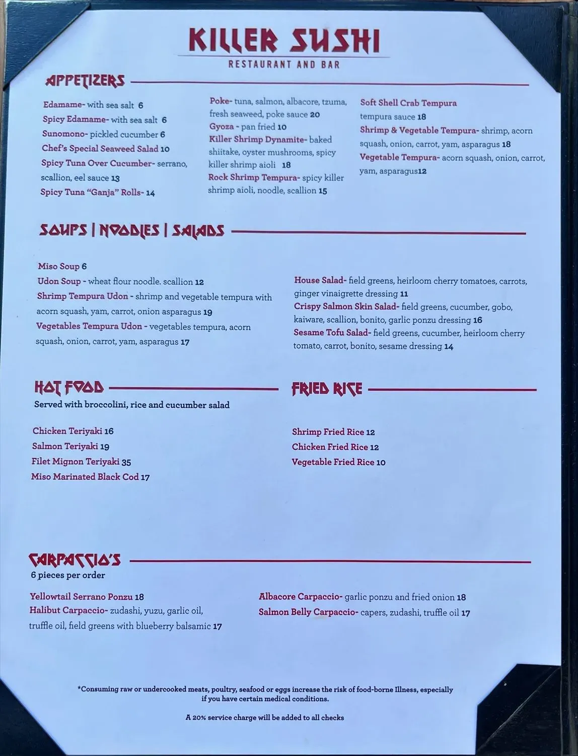 Menu 5