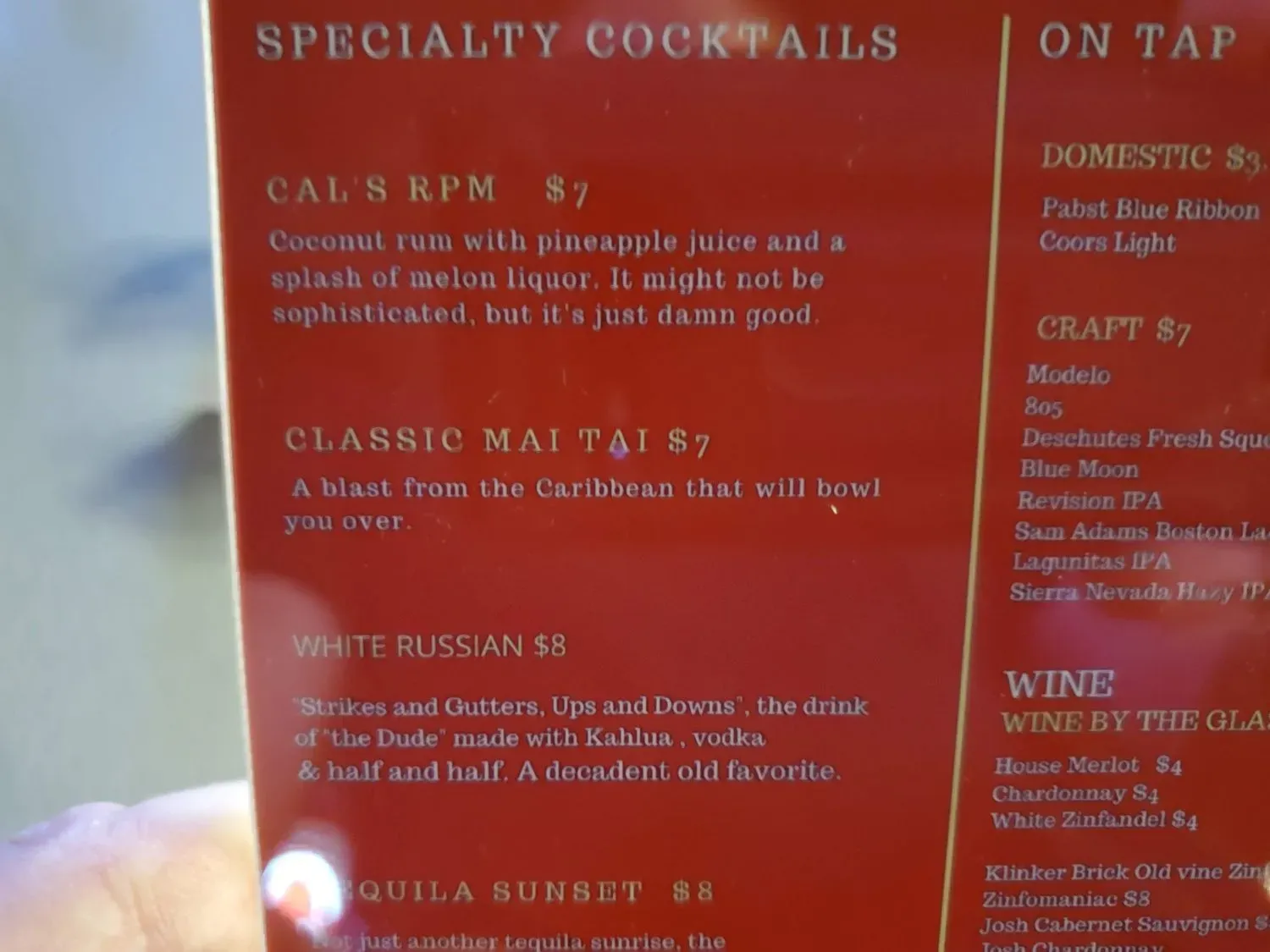 The Rack Menu - Updated November 2025