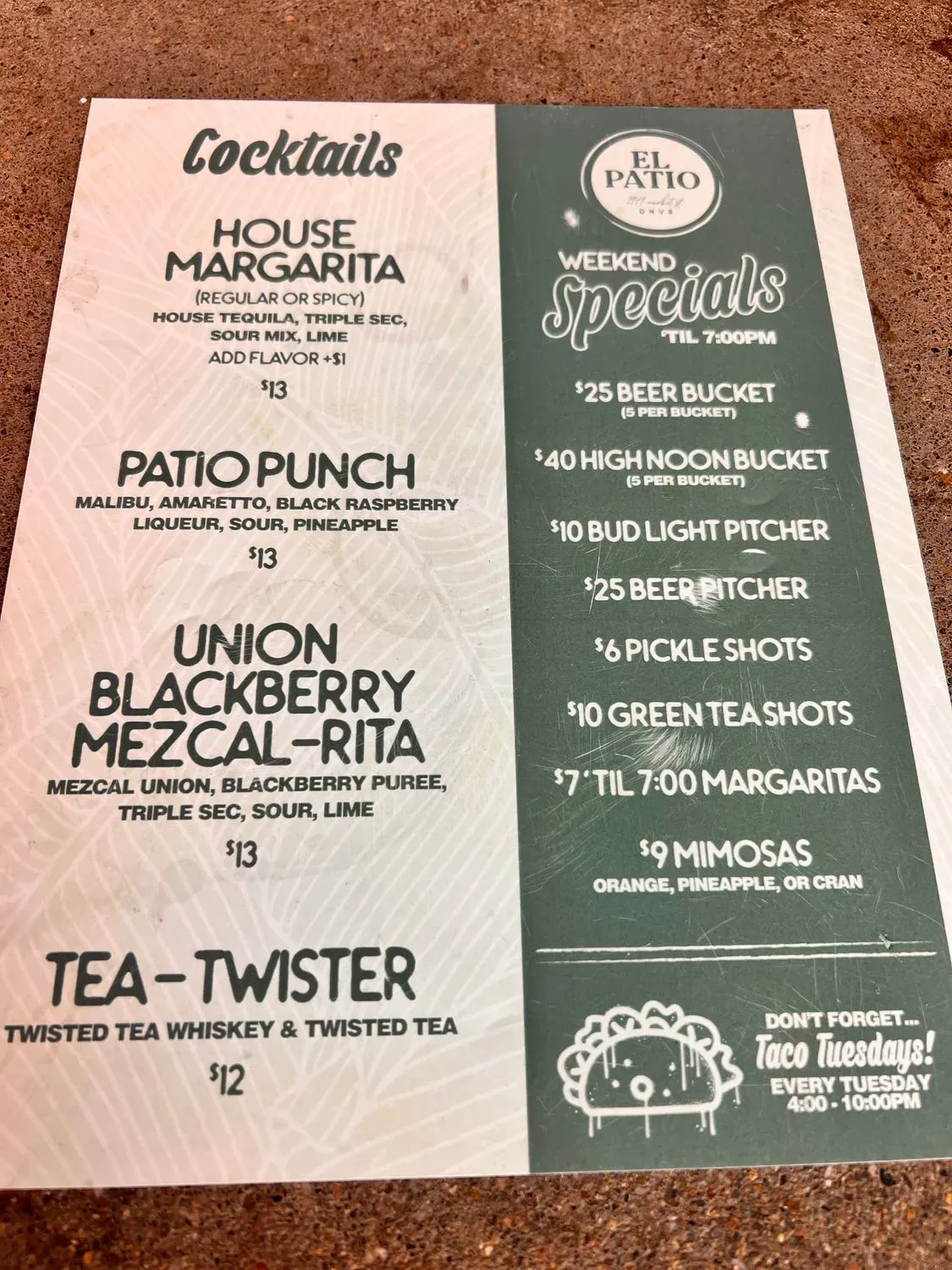 Menu 2