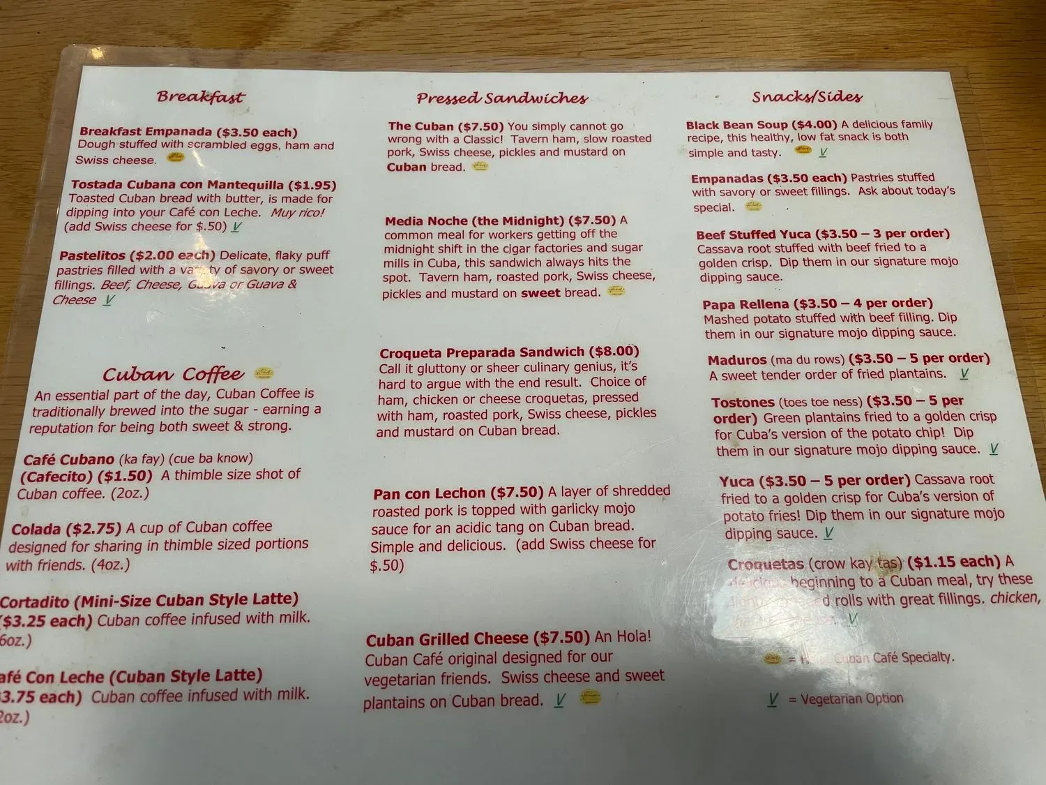 Menu 4