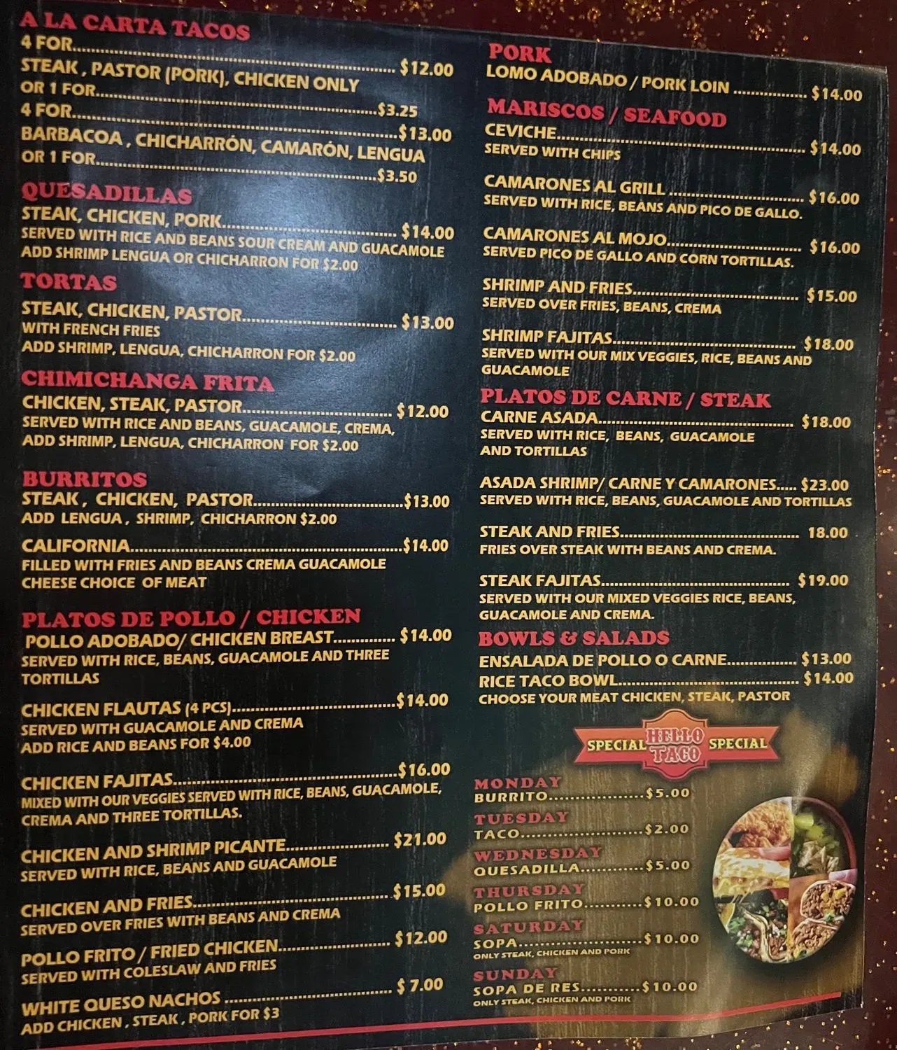 Menu 1