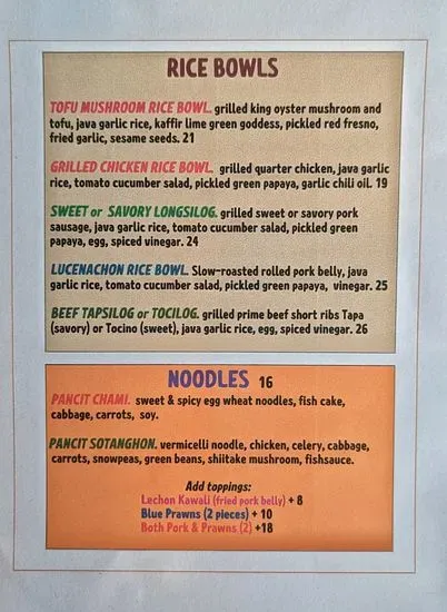 Menu 2