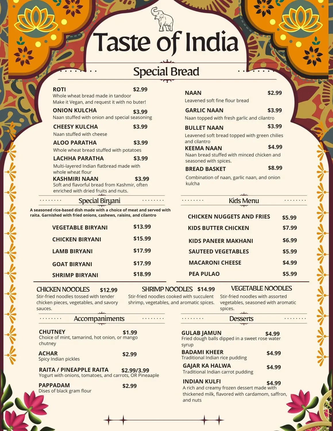 Menu 2