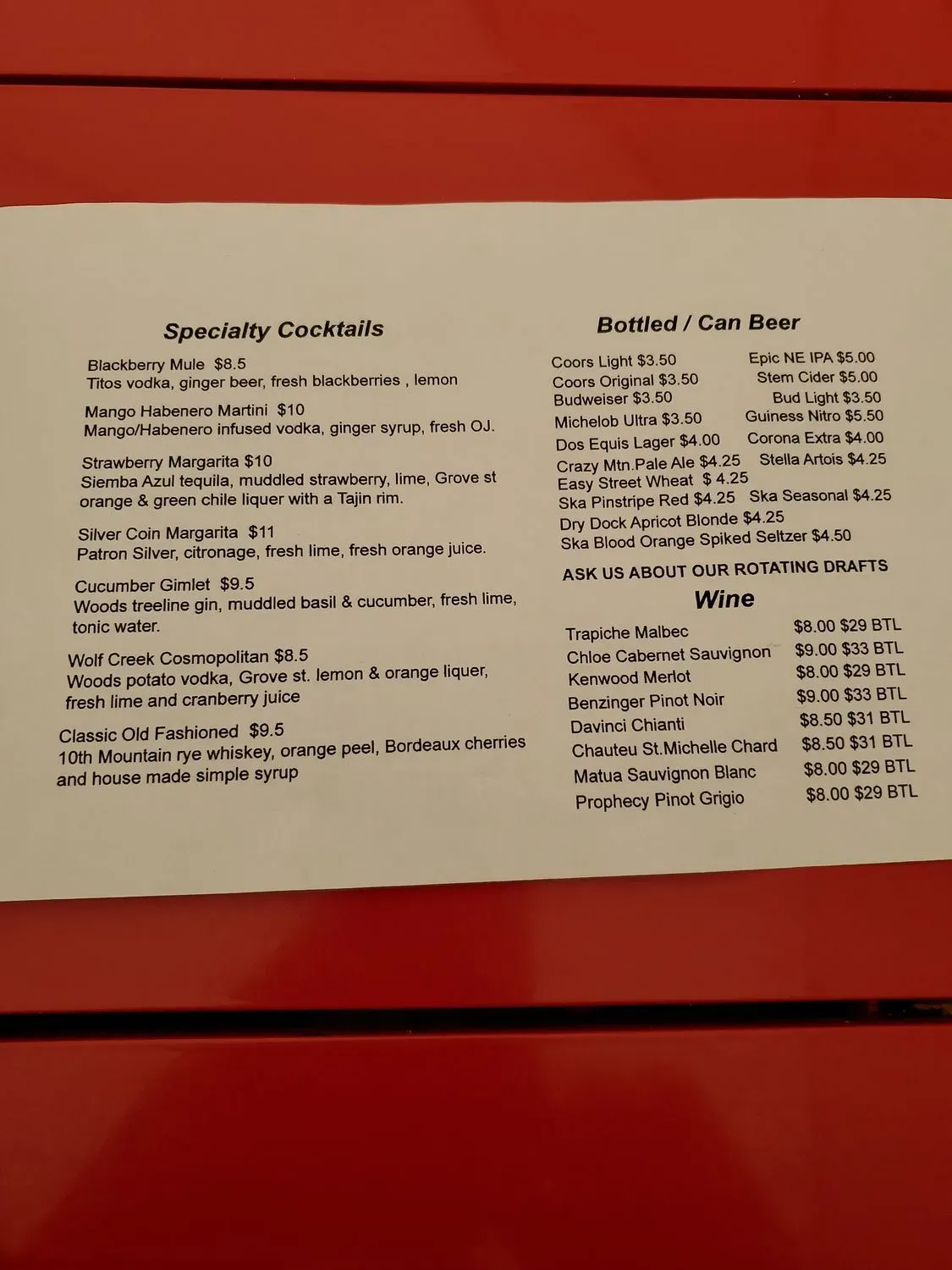 Menu 1