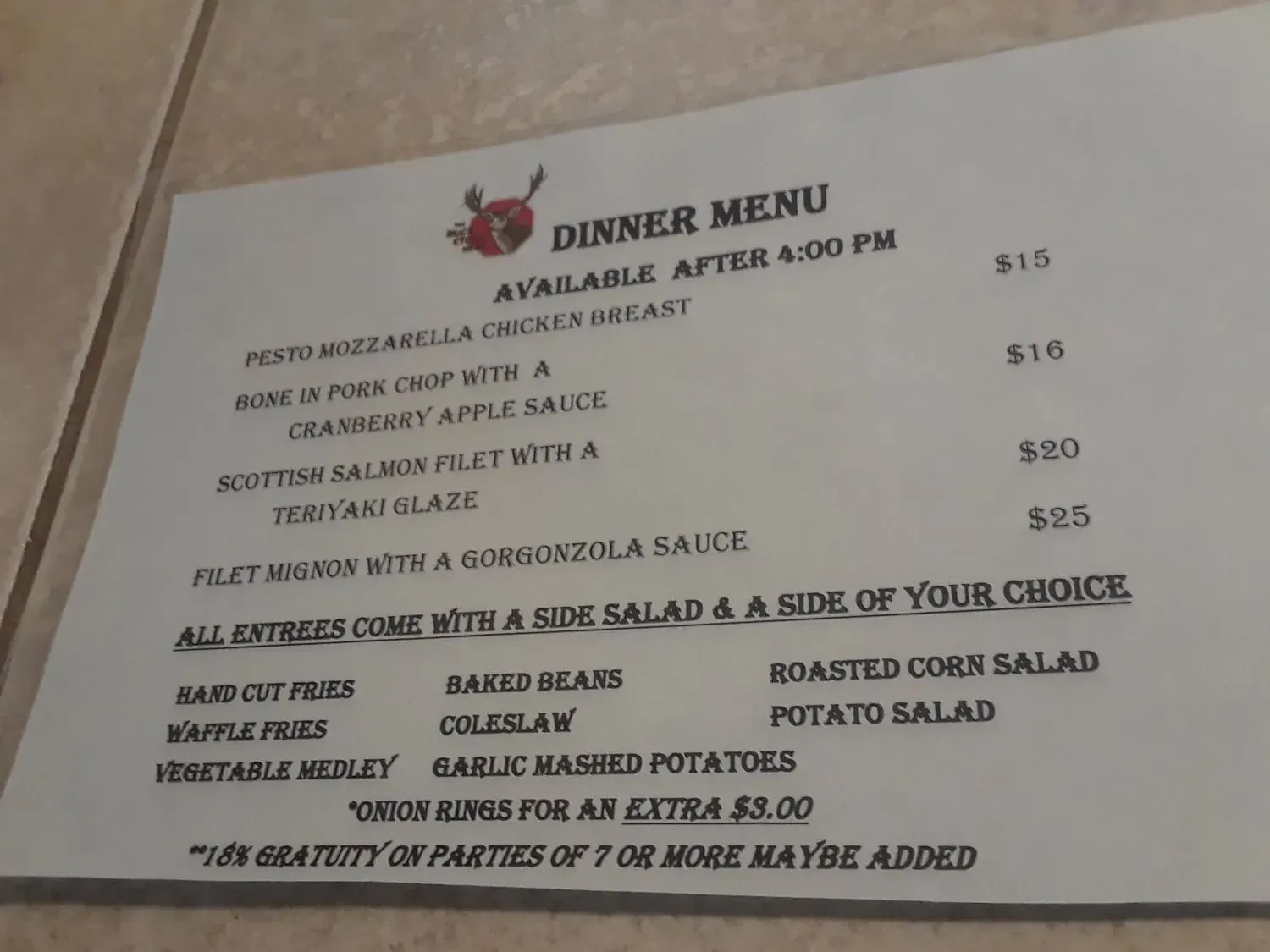 Menu 5